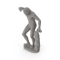 Dancing Fawn Stone Statue PNG & PSD Images
