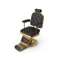 Gold Barber Chair PNG & PSD Images