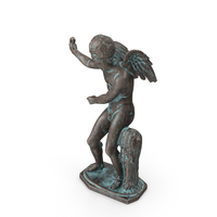 Eros Bronze Outdoor Statue PNG & PSD Images