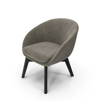 Minotti Russell Little Lounge Fixed Armchair PNG & PSD Images