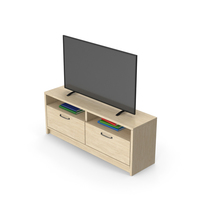 TV Stand with TV PNG & PSD Images