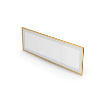 Wall Picture Frame Gold PNG & PSD Images