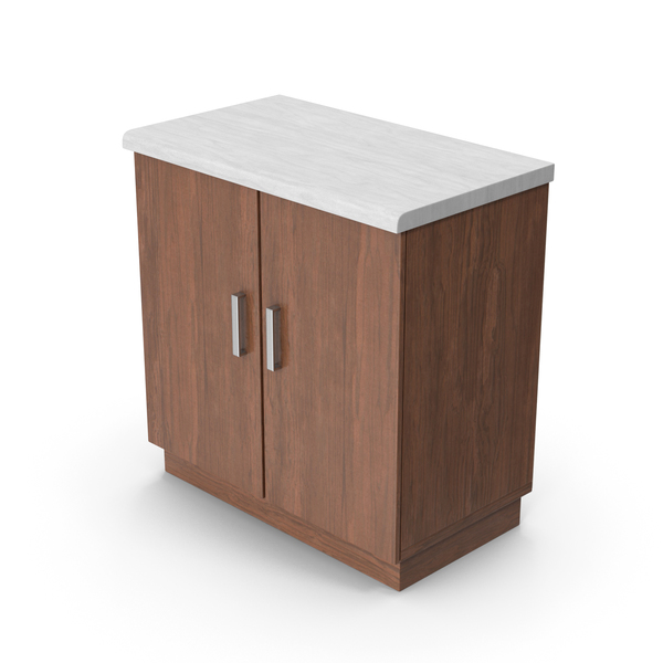 Dark Wood Kitchen Cabinet PNG & PSD Images