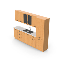 Wooden Kitchen Cabinets PNG & PSD Images