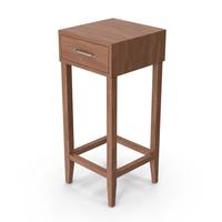 Dark Wood Side Table PNG & PSD Images