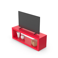 TV Stand with Smart TV PNG & PSD Images