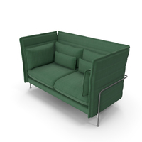 Alcova Double Green Sofa PNG & PSD Images