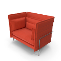 Alcova Love Orange Sofa PNG & PSD Images