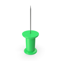 PUSH PIN GREEN PNG & PSD Images