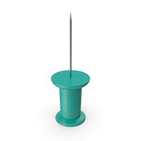 PUSH PIN TURQUOISE BLUE PNG & PSD Images