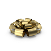 Ribbon Bow Gift Box Gold PNG & PSD Images