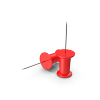 PUSH PINS RED PNG & PSD Images