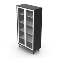 Cabinet With Glass Doors PNG & PSD Images