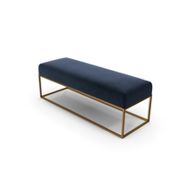 Westelm Box Frame Upholstered Bench & Ottoman PNG & PSD Images