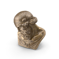 Bronze Dionysus Bust PNG & PSD Images