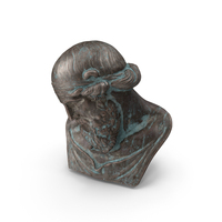 Outdoor Bronze Dionysus Bust PNG & PSD Images