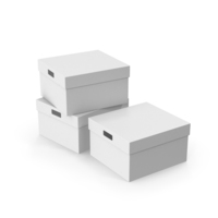 Boxes White PNG & PSD Images