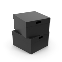 Boxes Black PNG & PSD Images