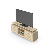 TV Stand With TV PNG & PSD Images