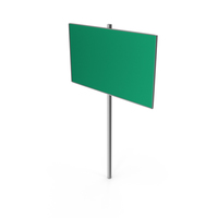Green Single Flat Road Sign Board PNG & PSD Images