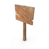 Wood Single Road Sign Board PNG & PSD Images
