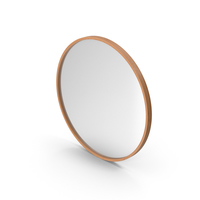 Wooden Wall Ring Mirror PNG & PSD Images