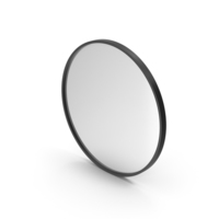 Wall Ring Mirror Black PNG & PSD Images