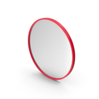 Wall Ring Mirror Red PNG & PSD Images