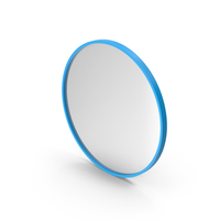 Wall Ring Mirror Blue PNG & PSD Images