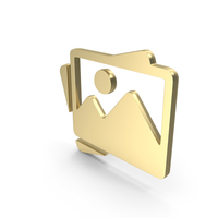 Gold Gallery Symbol PNG & PSD Images