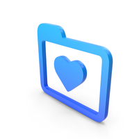 Blue Favorite Folder Symbol PNG & PSD Images