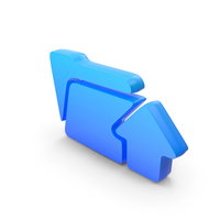 Upload Folder Symbol Blue PNG & PSD Images