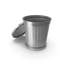 Trash Dust Bin Open Steel PNG & PSD Images