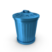 Trash Dust Bin Blue PNG & PSD Images