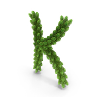 English Letter K Christmas Garland PNG & PSD Images