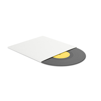 Record Vinyl With Pack Yellow PNG & PSD Images