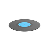 Record Vinyl Blue PNG & PSD Images