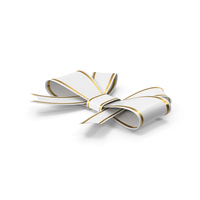 White Cartoon Bow PNG & PSD Images