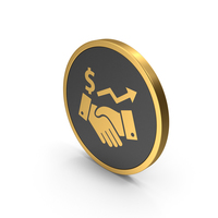 Gold Icon Deal Growth PNG & PSD Images