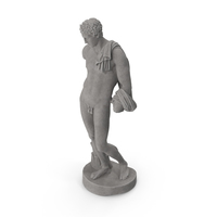 Belvedere Hermes Stone Statue PNG & PSD Images
