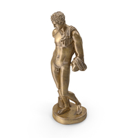 Belvedere Hermes Bronze Statue PNG & PSD Images