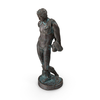 Belvedere Hermes Bronze Statue Outdoor PNG & PSD Images