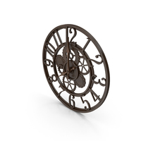 Classic Gear Wall Clock PNG & PSD Images