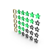 Green Five Star Customer Rating PNG & PSD Images