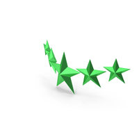 Green Five Star Rating Horizontal PNG & PSD Images