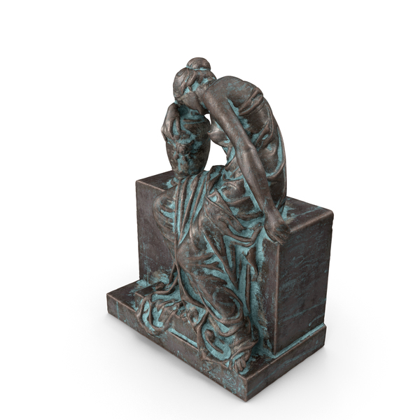 Bronze Woman Vase Tomb Outdoor PNG & PSD Images