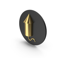 Gold Rocket Icon PNG & PSD Images