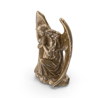 Angel on The Knee Bronze PNG & PSD Images