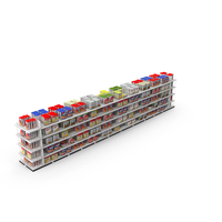 Grocery Shelves and Cereals PNG & PSD Images