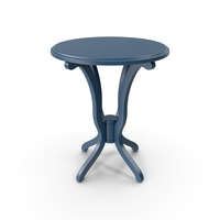 Daffodil Antique Cobalt Blue Accent Table PNG & PSD Images